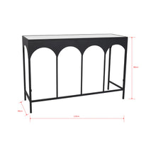 Load image into Gallery viewer, Arched Black Console Table 120 cm - WH
