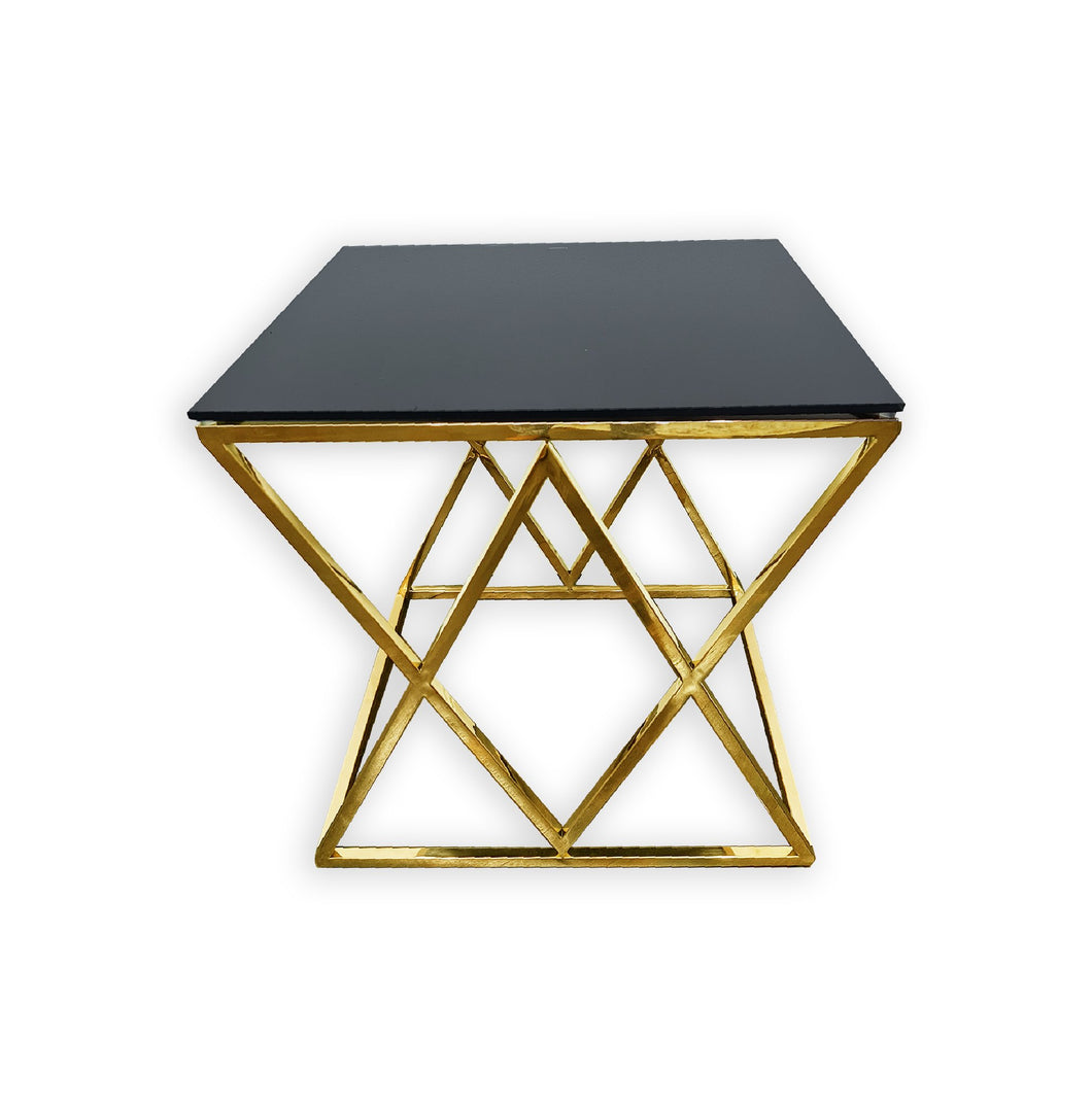 Gold Frame Side Table