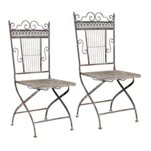 Load image into Gallery viewer, Set of Country French Outdoor Balcony Round Table &amp; Chairs
