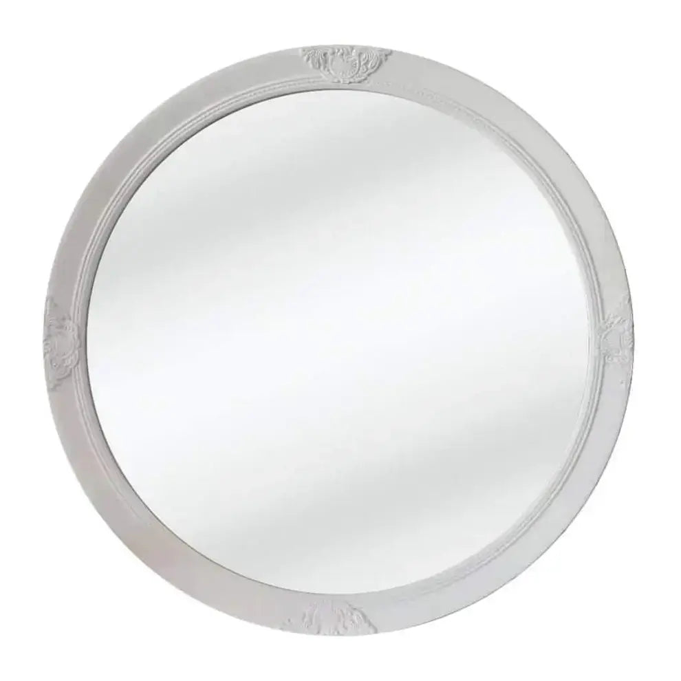 French Classic White Round/Circle Mirror 100 cm - SML