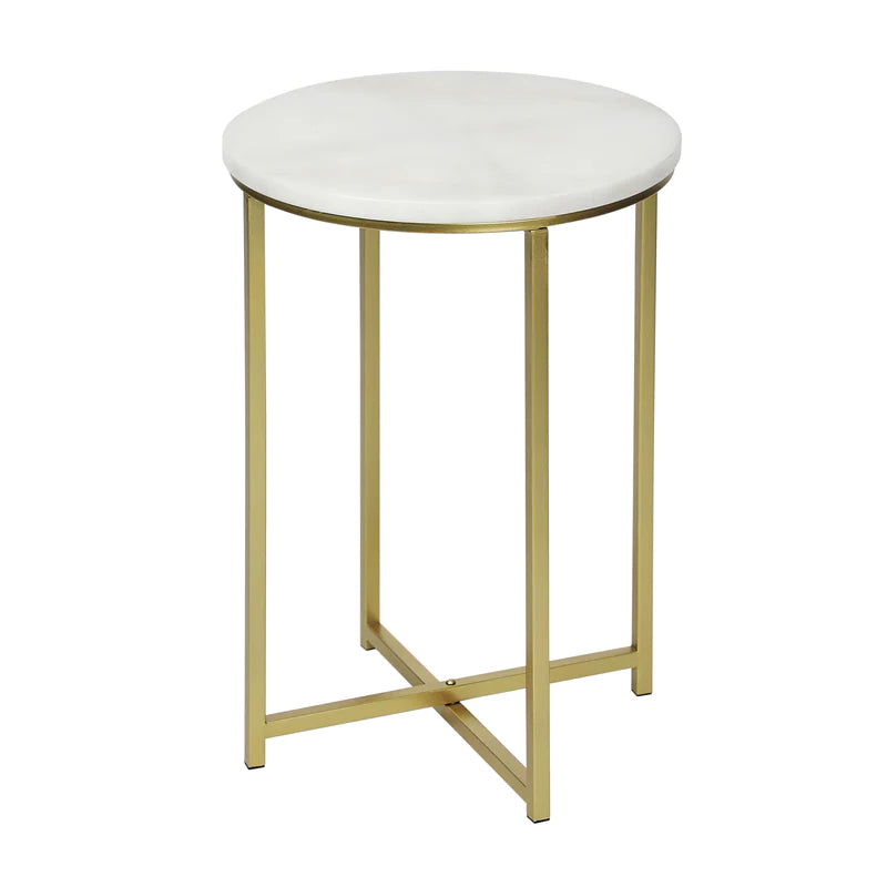 Marble Gold Side Table