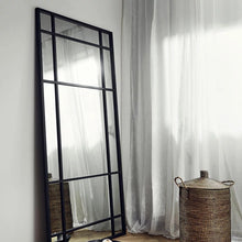 Load image into Gallery viewer, Window Black Rectangular Hampton Mirror 80x180 cm
