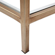 Load image into Gallery viewer, Sabrina Clear Glass Gold Side Table
