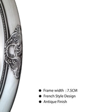 Load image into Gallery viewer, French Classic Round/Circle Silver Mirror 100 cm - SML
