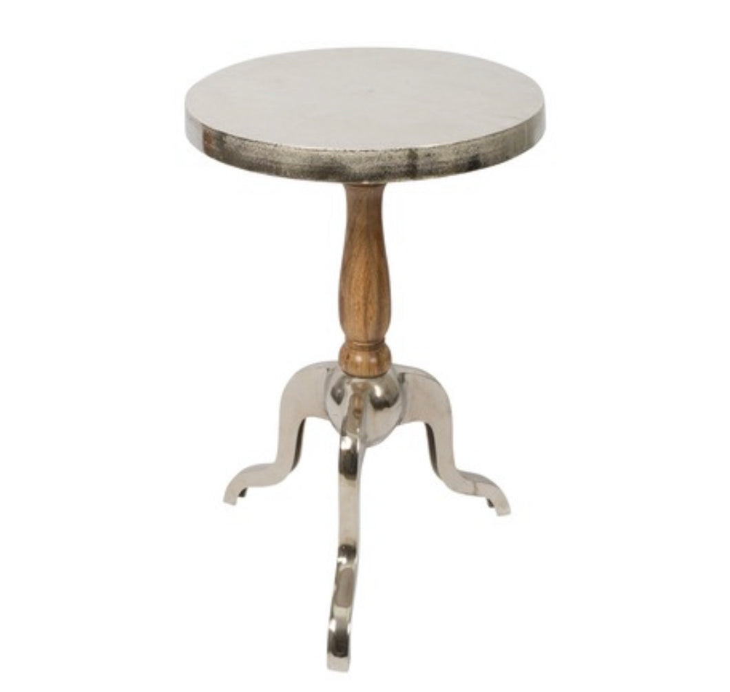 Country Round Wood legs Side Table