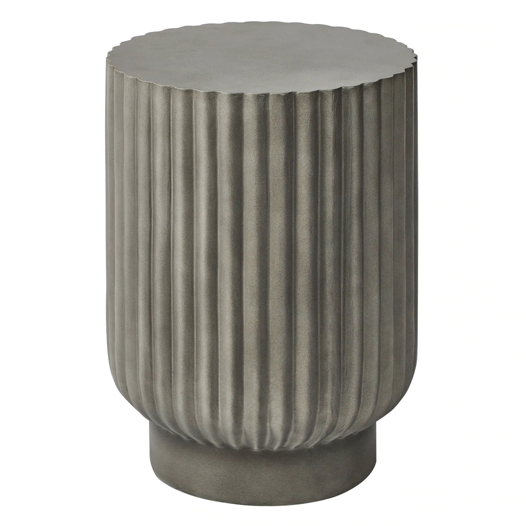 Concrete Stool Light Grey Side Table