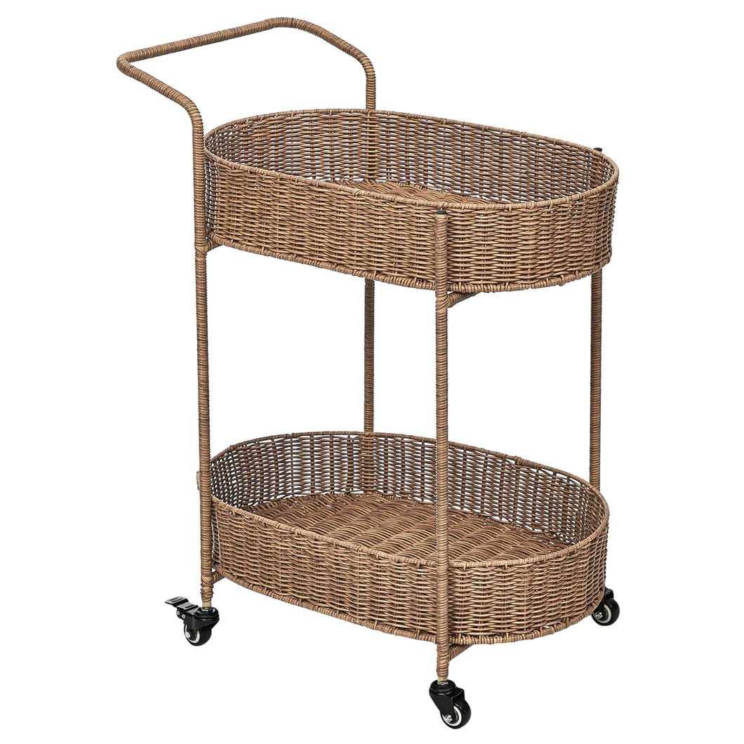 Coast Rattan Bar Cart - Decorative