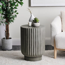 Load image into Gallery viewer, Concrete Stool Light Grey Side Table
