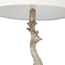 Load image into Gallery viewer, Peacock Champagne Table Lamp
