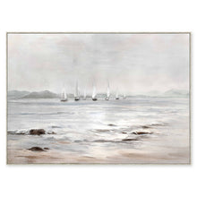 Load image into Gallery viewer, 140x100CM Grey Shore Framed Canvas Wall Art
