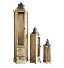 Load image into Gallery viewer, Set of 3 Extra Large Wooden Lanterns - Decorative
