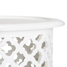 Load image into Gallery viewer, HAMPTONS MDF-WOOD QUATREFOIL Side Table
