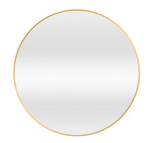 Load image into Gallery viewer, Gold Round/Circle Framed Metal Mirror 100 cm - SML
