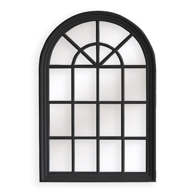 Arch Black Window Hampton Mirror 100x150 cm