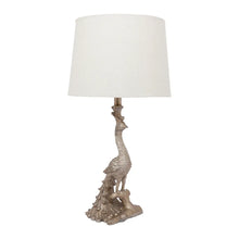 Load image into Gallery viewer, Peacock Champagne Table Lamp
