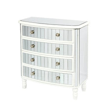 Load image into Gallery viewer, Sabrina Mirrored 4 Chest of Drawers - CSHWH
