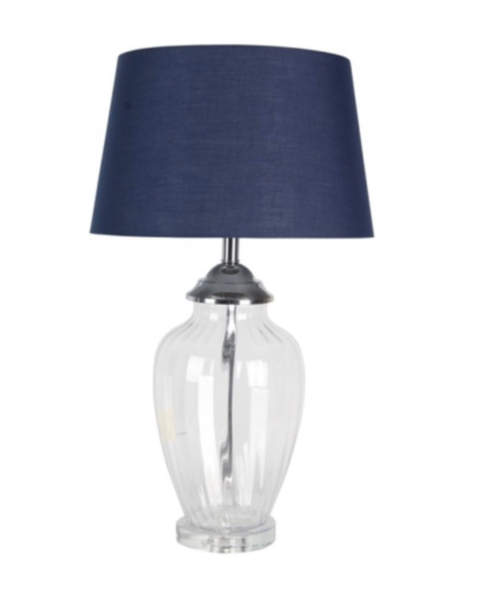 Table lamp with navy blue deals shade