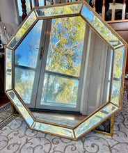 Load image into Gallery viewer, Beaded Octagonal Circle Gold Mirror 90 cm - SML
