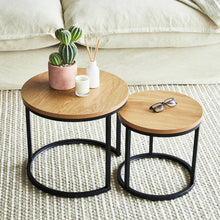 Load image into Gallery viewer, Sonoma Set of 2 Natural Side Table
