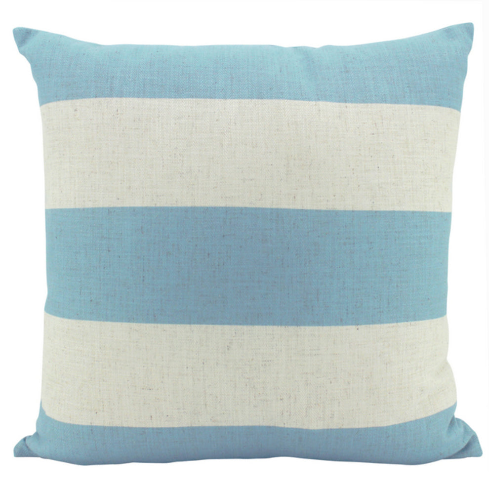 Hamptons Cushion Sky Blue Stripe 55 cm