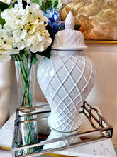 Load image into Gallery viewer, 52 cm Hampton Beach Diamond White Jar/Vas-Decorative
