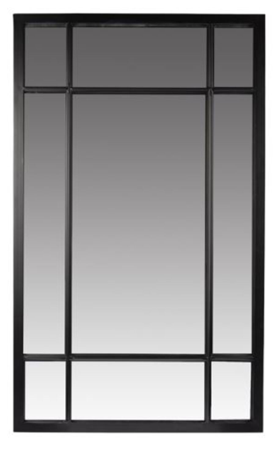 Zimba Wall Metal Mirror Black SLVR Grid 60x100 cm - SML