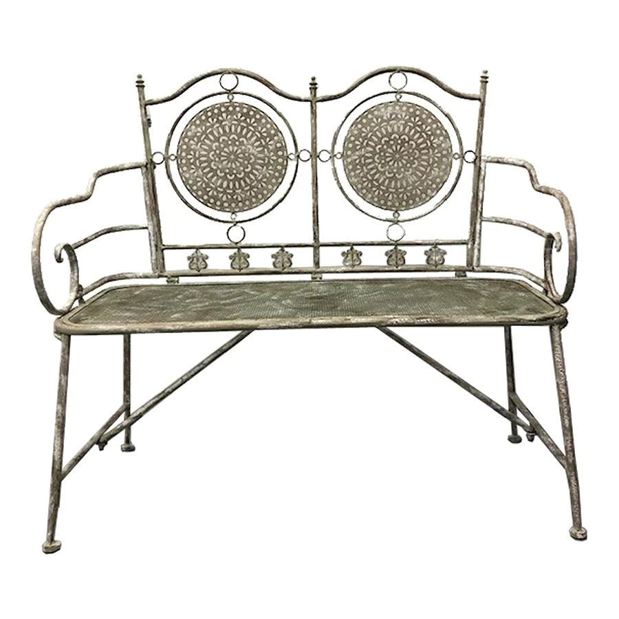 Outdoor French Iron Bench