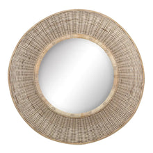 Load image into Gallery viewer, Ali Round/Circle Rattan and Wood Wall Mirror - SML
