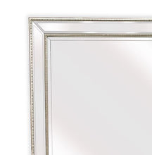 Load image into Gallery viewer, Beaded Silver Framed Full Length Mirror - Free Standing 50cm x 170cm
